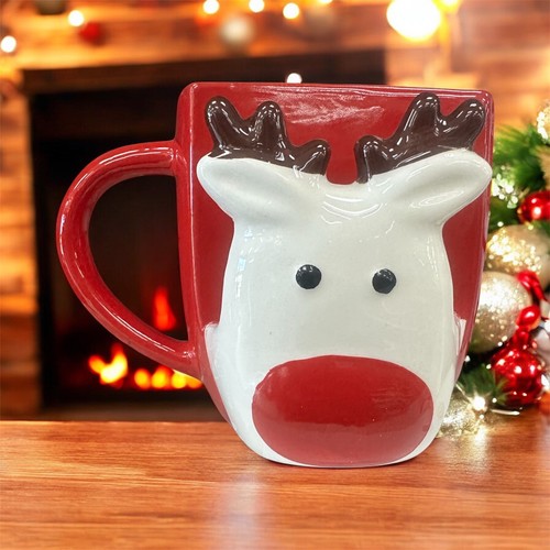 Holiday style rudolph red nose - red,