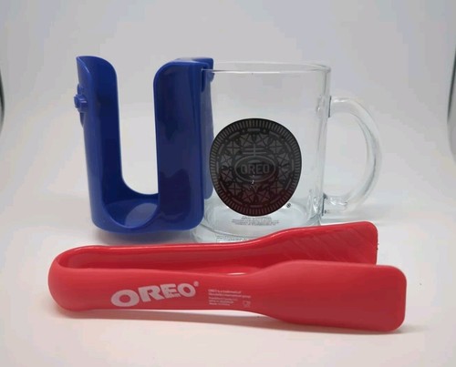 Oreo dunking glass mug - dunking, blue