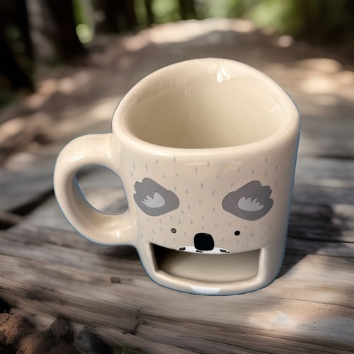 Cute mug with cookie holder - cute,