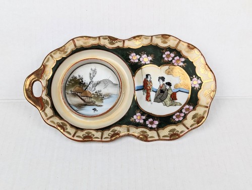 Vtg porcelain oriental - vtg, w.a.c.