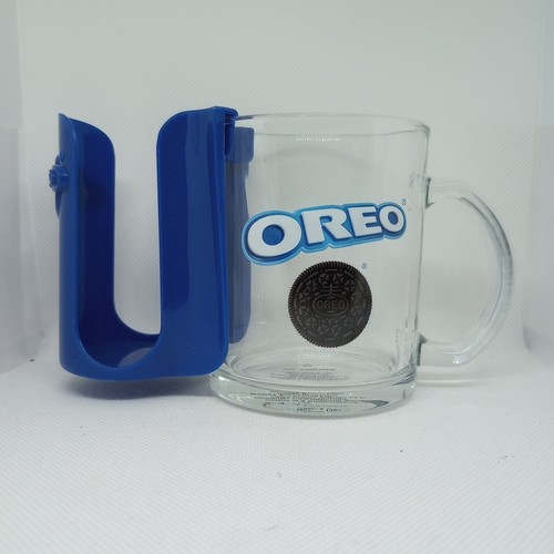 Oreo cookie clear glass mug - glass,