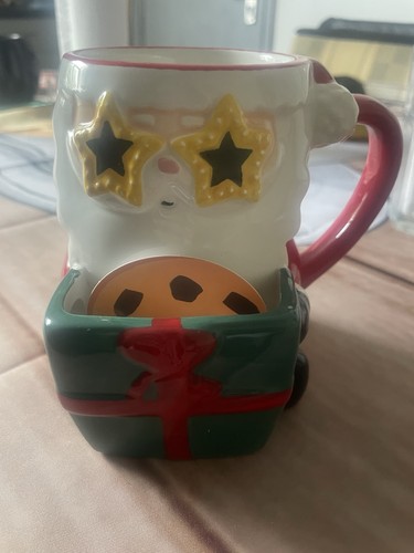 Christmas themed coffee mug - coffee,