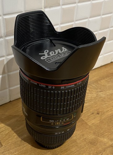 Lens mug with biscuit holder - lens,